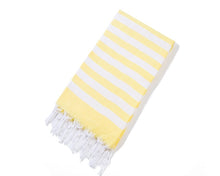 Load image into Gallery viewer, Striped Cotton Turkish Sports Bath Towel
